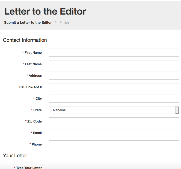 submit a letter